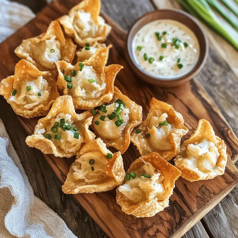 Crispy Crab Rangoon Delights are a delectable fusion of flavors and textures that have captured the hearts of many food lovers across America. These delightful appetizers consist of a creamy filling made with crab meat and cream cheese, all enveloped in a crispy, golden-brown wonton wrapper. Whether served at family gatherings, parties, or simply enjoyed as a late-night snack, Crab Rangoon has become a staple in Chinese-American cuisine. Their unique blend of flavors and appealing crunch makes them irresistible, and in this article, we will take you through the history, essential ingredients, and a step-by-step guide to creating these delicious treats in your own kitchen.