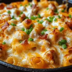 If you’re looking for a dish that effortlessly combines comfort and convenience, look no further than the Cheesy Chicken Bacon Ranch Casserole. This hearty meal has earned its place as a family favorite, thanks to its rich flavors and creamy texture. Imagine tender chicken, crispy bacon, and gooey cheese all nestled together in a warm, comforting casserole. It's the kind of dish that makes you feel at home, perfect for both busy weeknights and leisurely weekends.