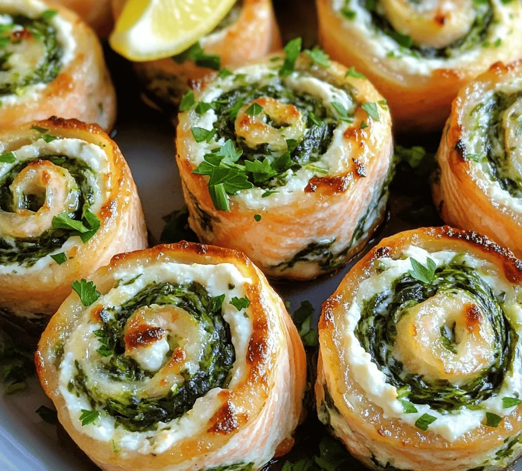 Stuffed Salmon Pinwheels are an exquisite dish that combines the rich, savory flavors of salmon with a creamy, herb-infused filling that is as pleasing to the eye as it is to the palate. This visually stunning entrée not only impresses guests but also makes for a delightful family meal. The pinwheels are easy to prepare and can be customized with your favorite ingredients, making them versatile for any occasion, from casual weeknight dinners to elegant gatherings.