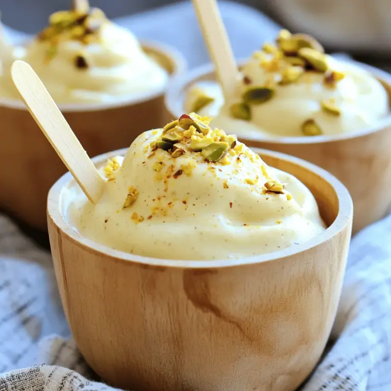 Kulfi, often referred to as the traditional Indian ice cream, is a beloved dessert that holds a prominent place in Indian cuisine. Known for its rich flavors and creamy texture, kulfi has been enjoyed for generations, often served at festivals, weddings, and family gatherings. Unlike conventional ice cream, kulfi is not churned, which gives it a denser consistency and an incredibly smooth mouthfeel. The star of our recipe, Creamy Cardamom Kulfi Delight, encapsulates the essence of this traditional treat while infusing it with the exotic aroma of cardamom, making it a perfect indulgence for both seasoned kulfi lovers and those new to Indian desserts.