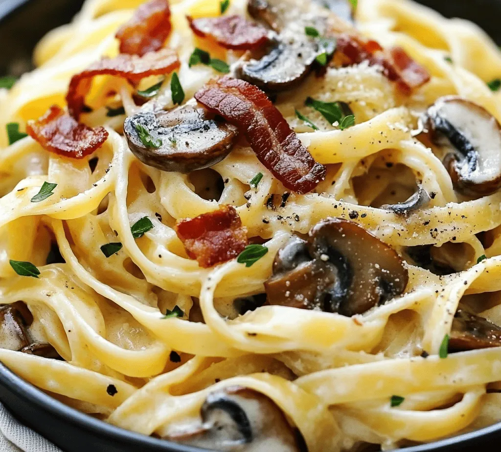 The heart of any great recipe lies in its ingredients. In Creamy Bacon Mushroom Pasta, each component plays a vital role in achieving the dish's signature flavor and texture. Let’s delve into the essential ingredients that make this dish a standout.