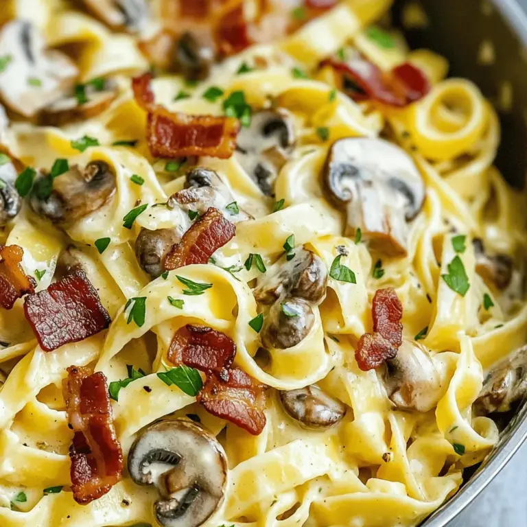 The heart of any great recipe lies in its ingredients. In Creamy Bacon Mushroom Pasta, each component plays a vital role in achieving the dish's signature flavor and texture. Let’s delve into the essential ingredients that make this dish a standout.