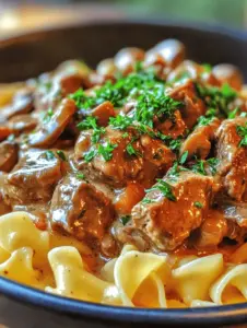Beef Stroganoff is a beloved classic that evokes feelings of warmth and comfort with every bite. This rich and creamy dish, with its tender strips of beef and savory sauce, has won hearts across the globe, making it a staple in many households. The combination of flavors—sautéed mushrooms, aromatic onions, and the distinctive tang of sour cream—creates a luxurious texture that is sure to satisfy even the pickiest of eaters.