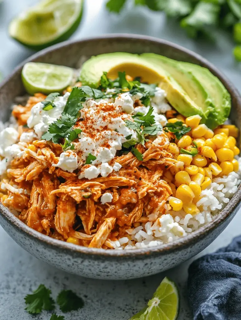 The Street Corn Chicken Rice Bowl is a vibrant and satisfying dish that captures the essence of traditional street corn, also known as elote, and transforms it into a wholesome meal. This recipe combines tender rotisserie chicken, fresh corn, and flavorful spices, all served over a bed of fluffy rice. It is a perfect example of how one can enjoy rich culinary traditions while accommodating modern dietary needs.