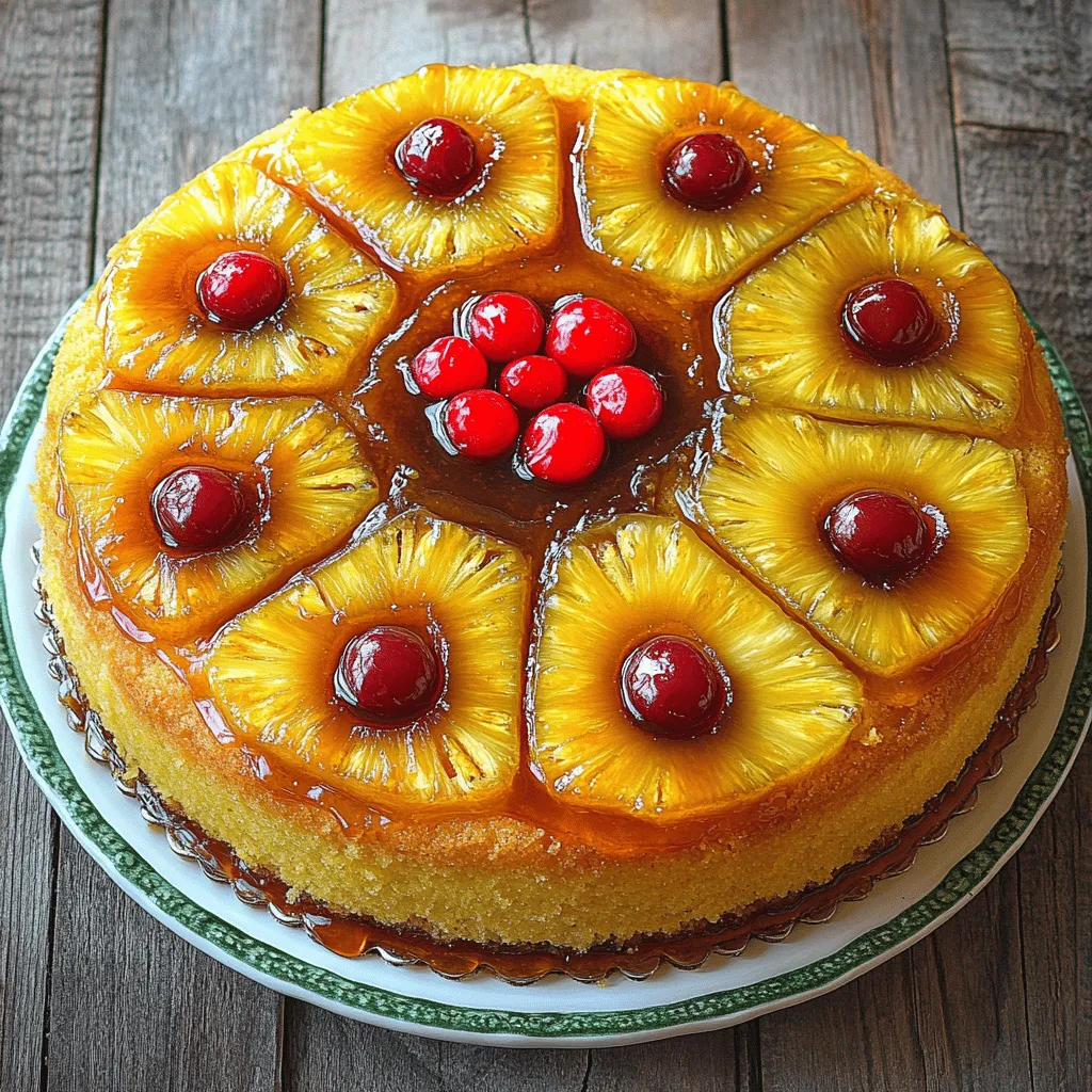 Tropical Delight Pineapple Upside Down Cake