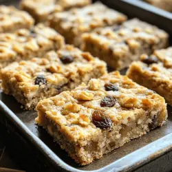 To create the ultimate chewy oatmeal raisin cookie bars, it’s essential to understand the role of each ingredient. Each component contributes to the overall flavor, texture, and nutritional profile of the bars, resulting in a harmonious blend that is hard to resist. Here’s a closer look at the key ingredients that make these cookie bars a standout treat.