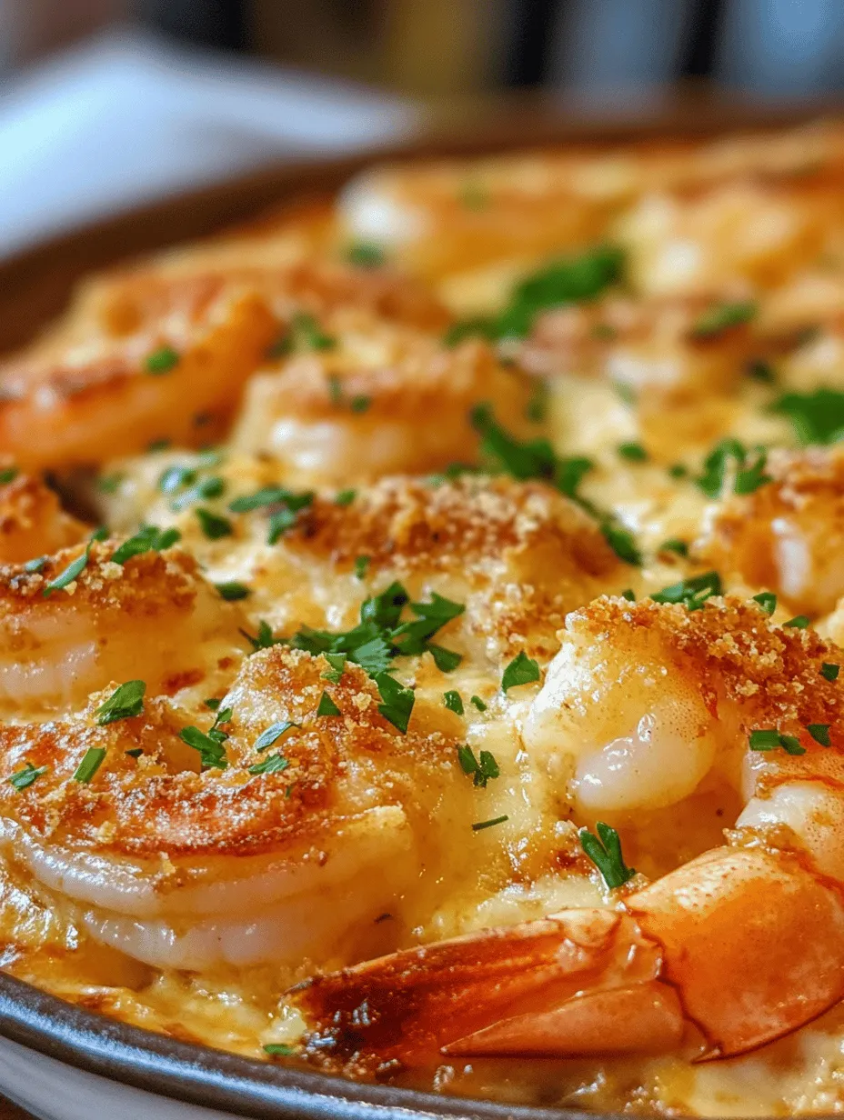 Creating a delicious Garlic Shrimp Gratin starts with knowing the ingredients that contribute to its rich flavor profile. Each component plays a vital role in the overall taste and texture of the dish.