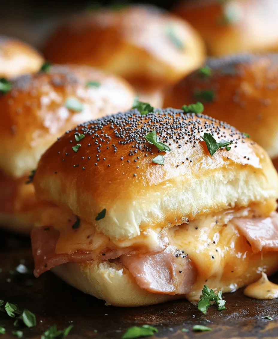 If you're searching for the ultimate crowd-pleaser for your next gathering, look no further than Melt-in-Your-Mouth Baked Ham and Cheese Sliders. These delightful little sandwiches are not only easy to prepare but also offer a comforting blend of savory ham, creamy Swiss cheese, and a buttery topping that tantalizes the taste buds. Sliders have gained immense popularity in recent years, becoming a staple for parties, family dinners, and casual get-togethers. Their bite-sized nature makes them perfect for sharing, and they can be customized to suit a variety of tastes.