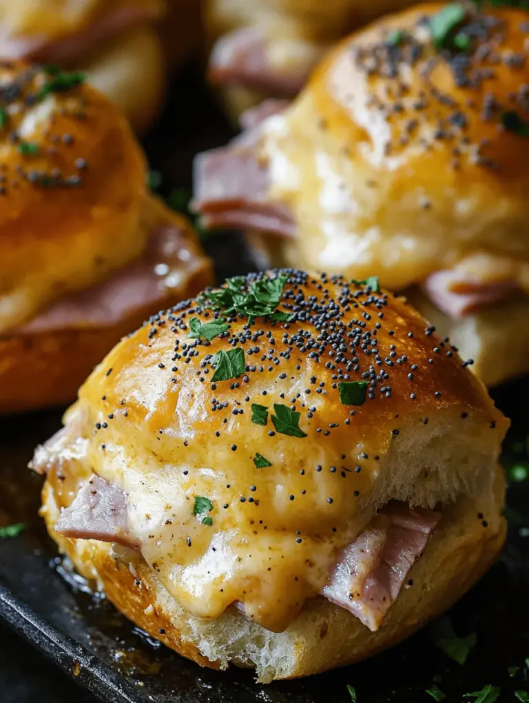 If you're searching for the ultimate crowd-pleaser for your next gathering, look no further than Melt-in-Your-Mouth Baked Ham and Cheese Sliders. These delightful little sandwiches are not only easy to prepare but also offer a comforting blend of savory ham, creamy Swiss cheese, and a buttery topping that tantalizes the taste buds. Sliders have gained immense popularity in recent years, becoming a staple for parties, family dinners, and casual get-togethers. Their bite-sized nature makes them perfect for sharing, and they can be customized to suit a variety of tastes.