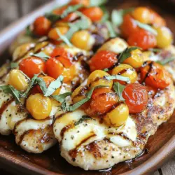 Bruschetta Chicken Cutlets is a delightful dish that marries the classic Italian appetizer, bruschetta, with succulent chicken cutlets to create a flavorful and visually appealing meal. This recipe takes the timeless elements of bruschetta—fresh tomatoes, aromatic basil, and tangy balsamic vinegar—and elevates them by serving them atop tender chicken cutlets. The result is a fusion of flavors that brings the best of both worlds to your dinner table.