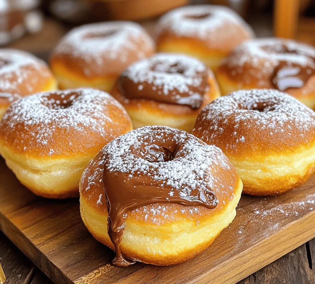 While store-bought donuts can be convenient, homemade donuts reign supreme for several compelling reasons. For one, there’s an undeniable charm in preparing your own donuts from scratch. The process of mixing, kneading, and frying not only fills your kitchen with enticing aromas but also evokes a sense of nostalgia. Many of us have fond memories of baking with family members or experimenting with flavors during weekend brunches, and making these Nutella-stuffed donuts is sure to create new memories.