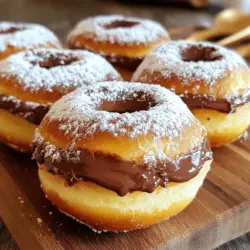 While store-bought donuts can be convenient, homemade donuts reign supreme for several compelling reasons. For one, there’s an undeniable charm in preparing your own donuts from scratch. The process of mixing, kneading, and frying not only fills your kitchen with enticing aromas but also evokes a sense of nostalgia. Many of us have fond memories of baking with family members or experimenting with flavors during weekend brunches, and making these Nutella-stuffed donuts is sure to create new memories.