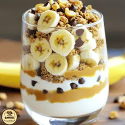 If you’re looking for a dessert that strikes the perfect balance between indulgence and healthiness, the Peanut Butter Banana Bliss Trifle is your answer. This delightful layered dessert brings together the rich and creamy flavors of peanut butter, the natural sweetness of ripe bananas, and the smooth texture of Greek yogurt. It not only satisfies your sweet cravings but also offers a nourishing treat that you can feel good about serving.