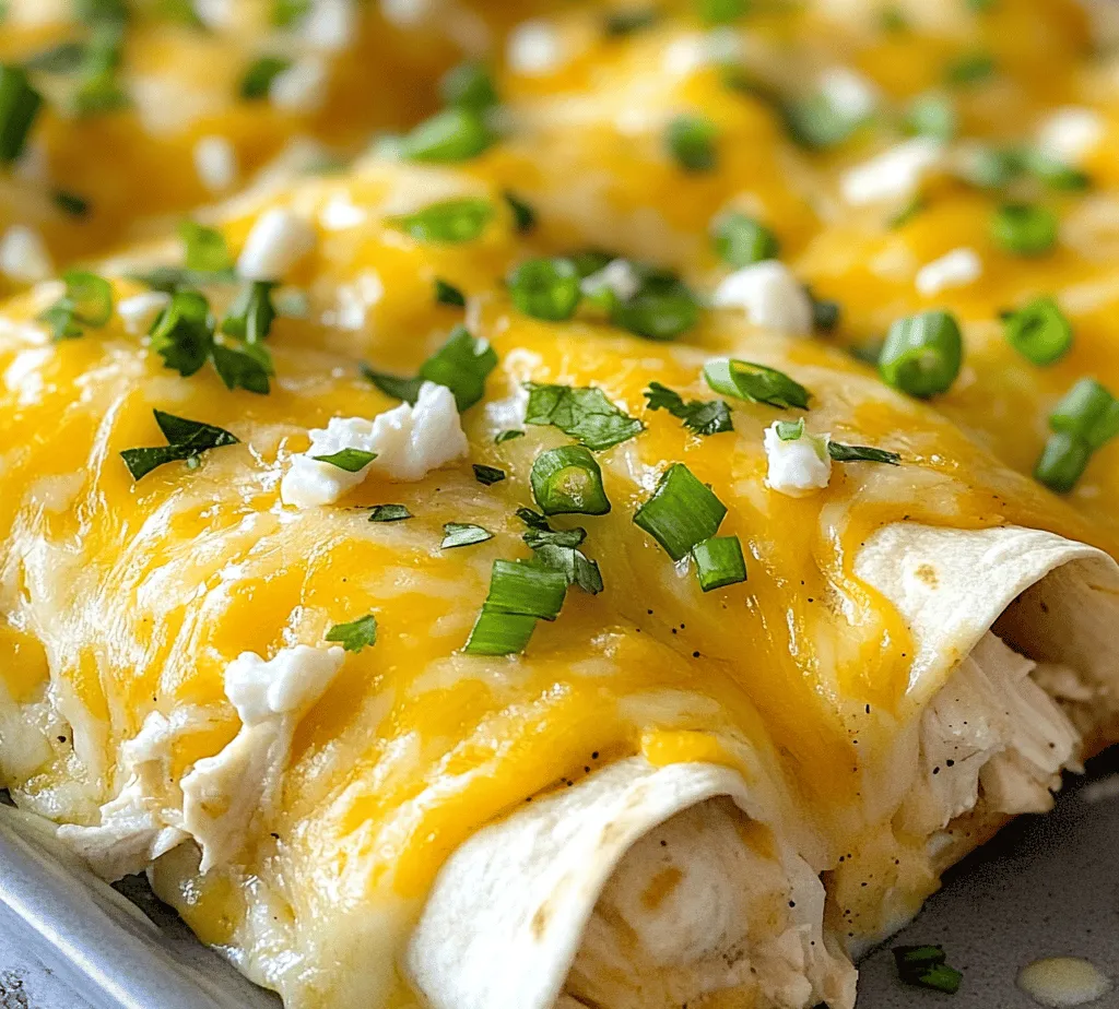 Ranch Chicken Enchiladas offer a delightful and flavorful twist on a beloved classic dish. Combining tender chicken, zesty ranch dressing, and melted cheese, these enchiladas are sure to become a favorite in your household. The concept of enchiladas originates from traditional Mexican cuisine, where they are enjoyed for their versatility and rich flavors. Typically, enchiladas consist of corn tortillas filled with various ingredients, such as meat, cheese, and vegetables, then rolled up and smothered in a savory sauce.