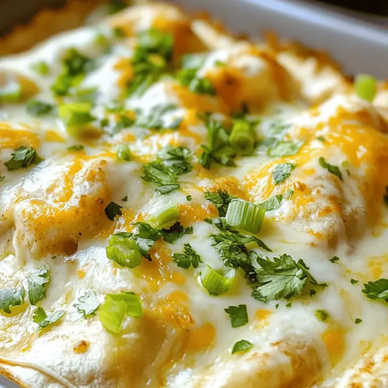 Ranch Chicken Enchiladas offer a delightful and flavorful twist on a beloved classic dish. Combining tender chicken, zesty ranch dressing, and melted cheese, these enchiladas are sure to become a favorite in your household. The concept of enchiladas originates from traditional Mexican cuisine, where they are enjoyed for their versatility and rich flavors. Typically, enchiladas consist of corn tortillas filled with various ingredients, such as meat, cheese, and vegetables, then rolled up and smothered in a savory sauce.