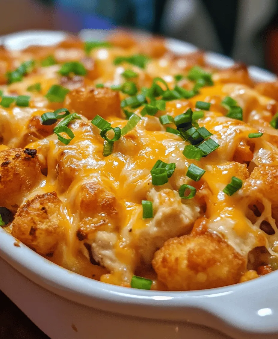 When it comes to comfort food, few dishes can compete with the hearty and satisfying nature of a casserole. Our Cheesy Chicken Tater Tot Casserole is a prime example of how simple ingredients can come together to create a meal that is both delicious and comforting. This dish is perfect for family dinners, potlucks, or any gathering where you want to impress without spending hours in the kitchen.