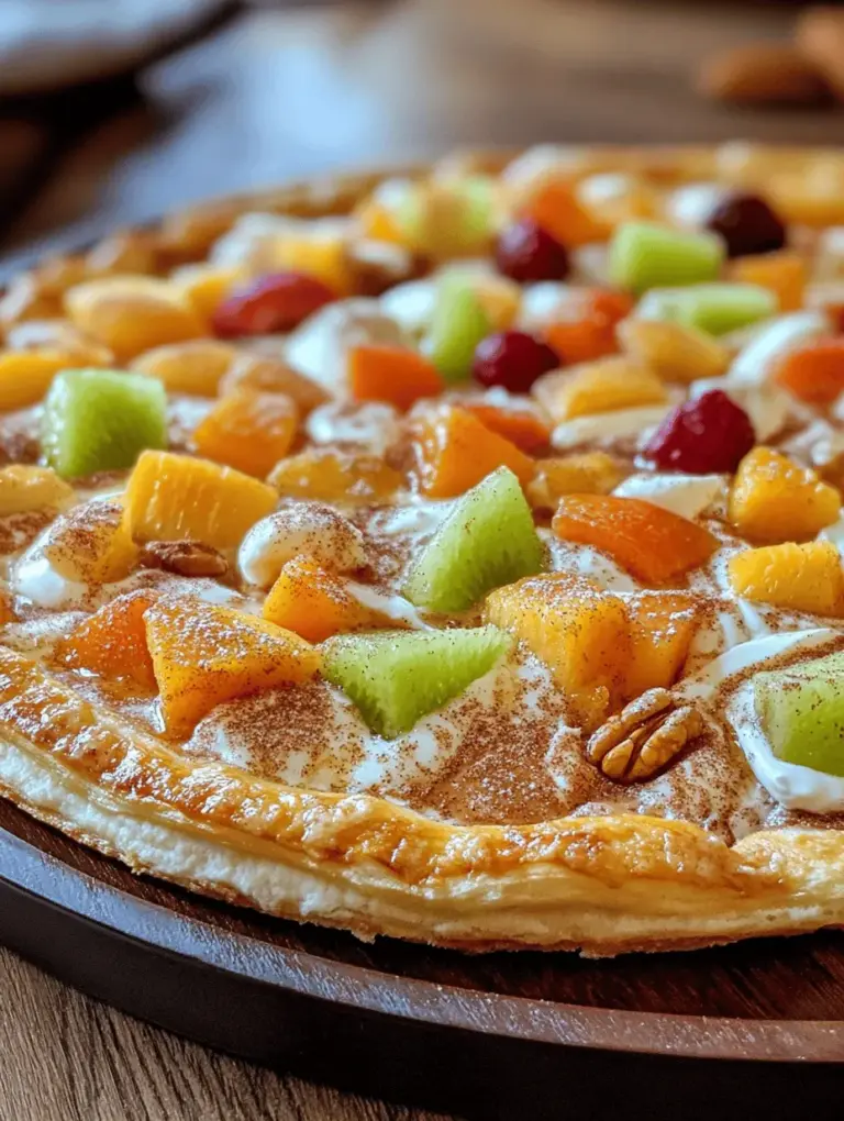 If you're on the lookout for a dessert that brings smiles to every gathering, then the Cinnamon-Sugar Delight Pizza is a must-try! This delightful dessert pizza combines the warm and comforting flavors of cinnamon and sugar with a rich, creamy base, making it an indulgent treat that everyone will love. Imagine sinking your teeth into a soft, buttery crust topped with a luscious cream cheese spread, all dusted with a generous sprinkle of cinnamon sugar. This recipe not only satisfies your sweet tooth but also serves as a fun way to enjoy pizza in a whole new light.