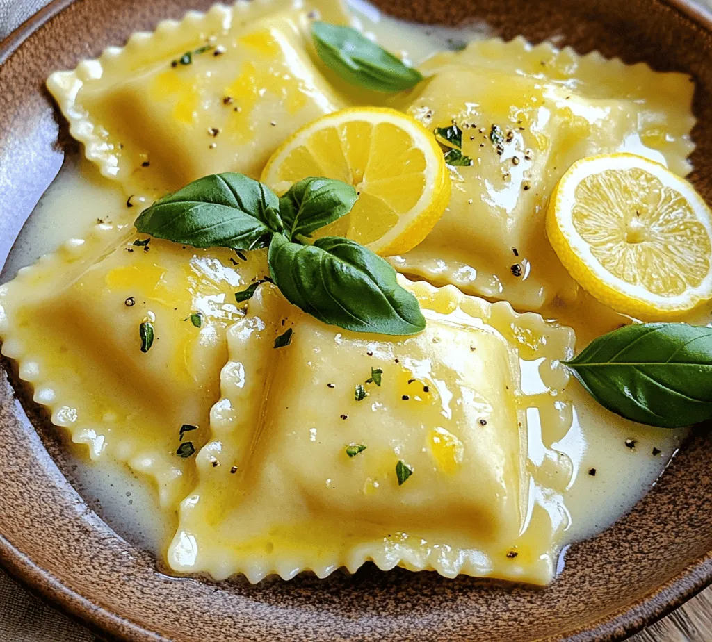 Ravioli, a beloved staple of Italian cuisine, represents comfort and indulgence in every bite. This exquisite pasta is typically stuffed with various fillings, ranging from rich cheeses to seasonal vegetables, and is often served with delightful sauces that complement its flavors. In this recipe, we take a classic dish and give it a refreshing twist by incorporating zesty lemon into a creamy sauce that elevates the traditional ravioli experience to new heights.