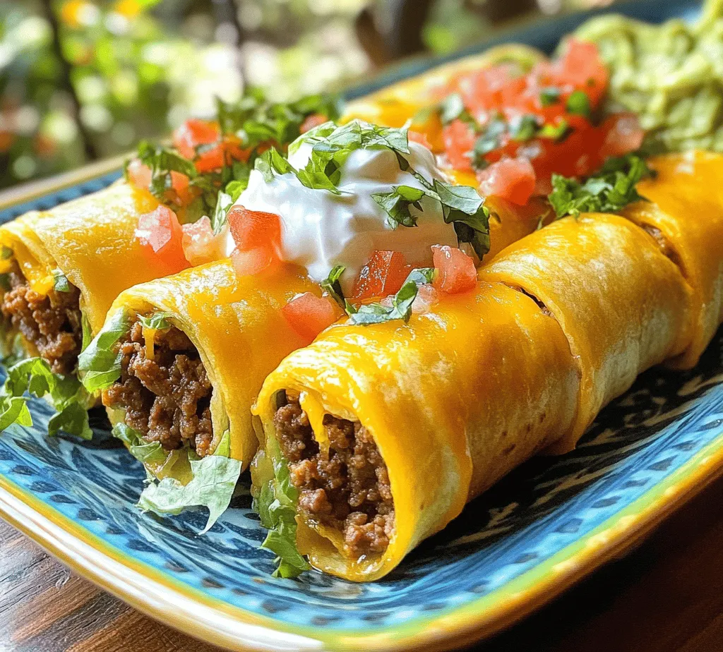 To create the perfect taco tortilla roll ups, it’s essential to understand the role of each ingredient. Each component contributes to the overall flavor profile and texture of the dish, resulting in a satisfying culinary experience. Here’s a breakdown of the key ingredients that make taco tortilla roll ups a must-try: