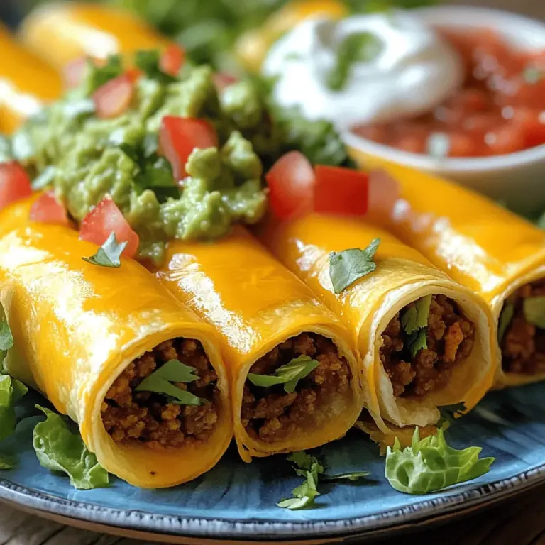 To create the perfect taco tortilla roll ups, it’s essential to understand the role of each ingredient. Each component contributes to the overall flavor profile and texture of the dish, resulting in a satisfying culinary experience. Here’s a breakdown of the key ingredients that make taco tortilla roll ups a must-try: