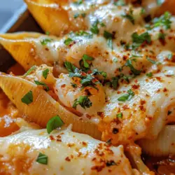 Delve into the world of comfort food with a dish that promises to impress: Marry Me Chicken & Shrimp Stuffed Shells. This delightful recipe marries the flavors of tender chicken and succulent shrimp, all enveloped in creamy ricotta and topped with gooey mozzarella, creating a culinary experience that will leave everyone asking for seconds. Perfect for family dinners, special occasions, or simply a cozy night in, this dish is as delicious as it is easy to prepare.