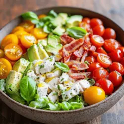 In a world where healthy eating often feels like a chore, our Easy Healthy BLT Chicken Salad emerges as a refreshing and flavorful solution. This delightful dish reimagines the classic BLT sandwich by combining its beloved elements—crispy bacon, fresh lettuce, and juicy tomatoes—with the wholesome goodness of tender chicken and creamy avocado. Not only does this salad deliver a burst of vibrant flavors, but it is also remarkably easy to prepare, making it the perfect option for busy weeknights or a light, nutritious lunch.