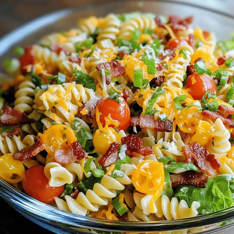 When the warm weather rolls in, there’s nothing quite like a refreshing and hearty dish to bring everyone together. Enter the BLT Pasta Salad—an enticing combination of flavors and textures that celebrates the classic flavors of a BLT sandwich, all while delivering the comfort of pasta. This vibrant salad has quickly gained popularity at summer gatherings, potlucks, and backyard barbecues, making it a staple for those looking to impress their guests without spending hours in the kitchen.