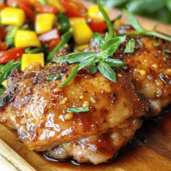 Balsamic Glazed Chicken Thighs is a dish that effortlessly marries rich flavors with simple preparation, making it a favorite among home cooks and food enthusiasts alike. The allure of this recipe lies in its ability to transform humble ingredients into a gourmet experience with minimal effort. The combination of balsamic vinegar and honey creates a delightful balance between sweet and savory, tantalizing your taste buds with each bite. Whether you're preparing a weeknight dinner for your family or planning a special occasion, this dish offers a perfect solution that doesn't compromise on taste.