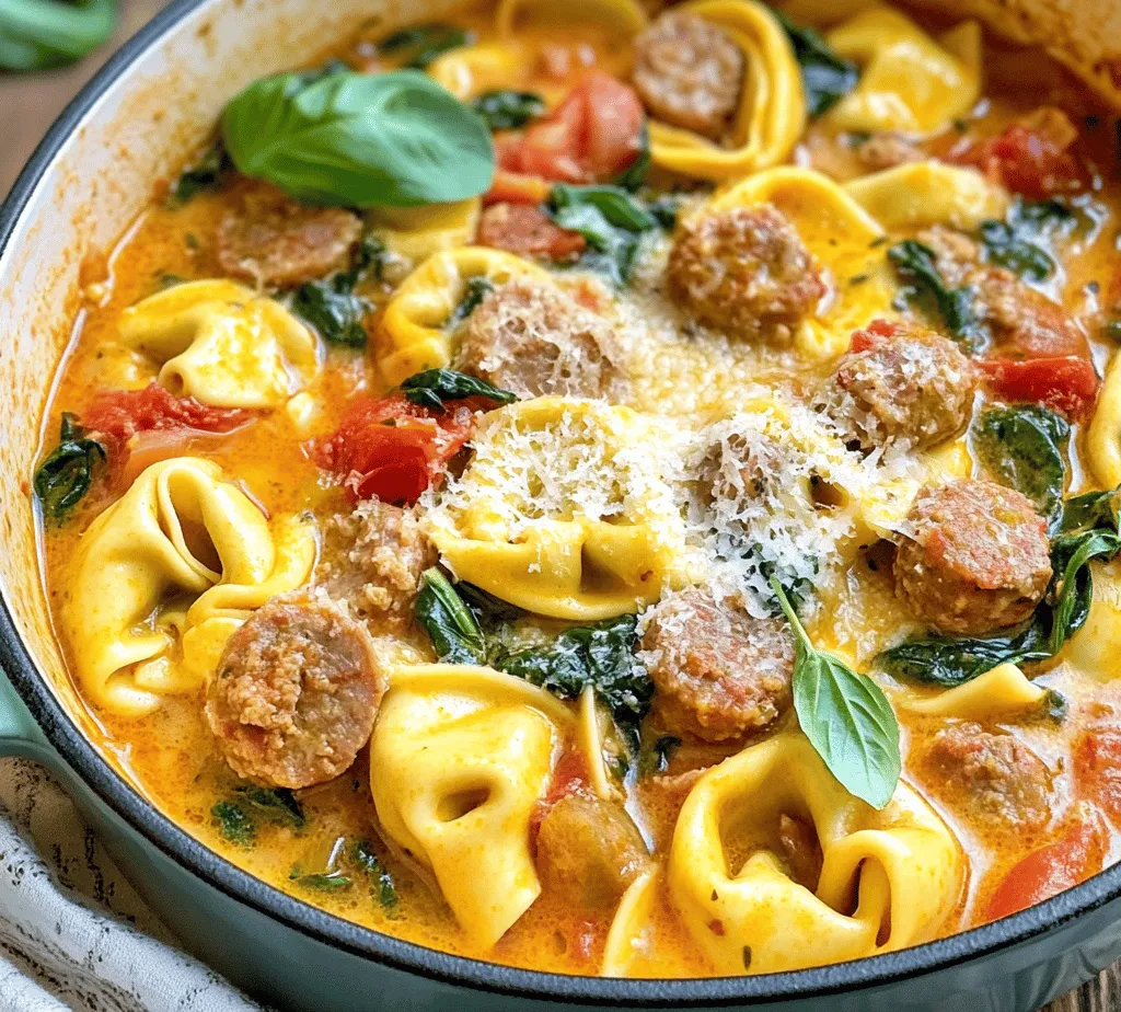 Sausage Tortellini Delight is more than just a meal; it’s a warm embrace on a plate, perfect for those who crave comfort and flavor. This hearty dish combines the satisfying chew of cheese tortellini with the robust flavors of Italian sausage, all simmered together in a savory broth. It’s a delightful one-pot wonder that captures the essence of comfort food, making it a favorite among families and busy individuals alike. With its rich blend of textures and flavors, this dish not only satiates the appetite but also warms the soul, making it an ideal choice for weeknight dinners when time is of the essence.