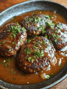 When it comes to comfort food, few dishes can evoke the same warmth and nostalgia as Savory Hamburger Steak with Rich Onion Gravy. This dish is a beloved staple in many homes, often celebrated for its hearty flavors and satisfying textures. With a juicy beef patty topped with a luscious, savory onion gravy, hamburger steak transcends the traditional boundaries of a burger, offering a unique culinary experience that can be enjoyed any day of the week.