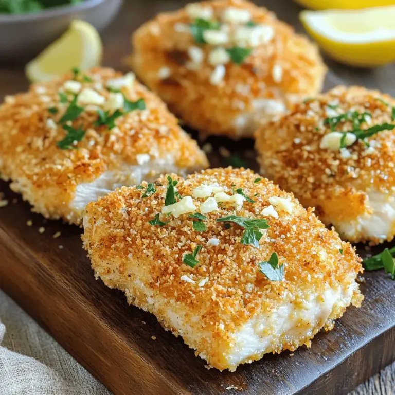 Are you looking for a delicious and straightforward dinner option that will impress your family and friends? Look no further than Easy Garlic Parmesan Crusted Chicken. This dish combines juicy chicken breasts coated in a flavorful mixture of garlic, Parmesan cheese, and crispy breadcrumbs, creating a mouthwatering meal that is sure to become a staple in your kitchen. The beauty of this recipe lies not only in its tantalizing taste but also in its simplicity; even novice cooks can whip up this dish in no time.