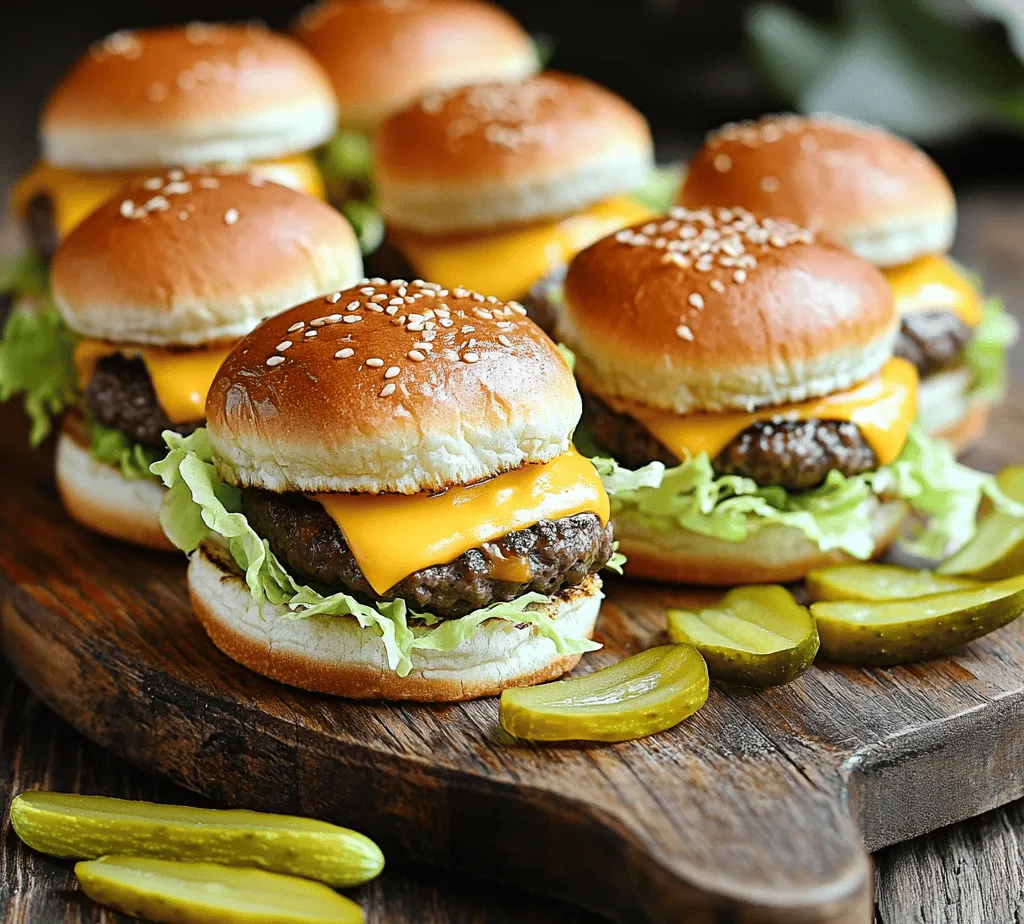 In recent years, sliders have taken the culinary world by storm, becoming a staple in casual dining and festive gatherings. These mini burgers are not only visually appealing but also incredibly versatile, making them a favorite among food enthusiasts and party hosts alike. Among the various slider recipes that have emerged, the Mini Big Mac Cheeseburger stands out as a delightful reinterpretation of the classic Big Mac. This bite-sized version captures the essence of the iconic burger while providing a fun, sharable format that is perfect for any occasion.