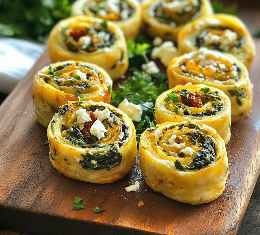 The magic of Savory Spinach & Feta Pinwheels lies in their thoughtfully selected ingredients. Each component contributes to the overall flavor and nutritional profile, making these pinwheels not only delicious but also health-conscious. Let’s delve into the key ingredients that make this appetizer so special.