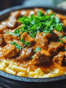 Beef stroganoff is a classic comfort food that has delighted palates for generations. Traditionally made with tender strips of beef, sautéed onions, and a rich sour cream sauce, this dish is known for its hearty flavors and creamy texture. However, as plant-based diets gain popularity, many food enthusiasts are seeking vegan alternatives that not only capture the essence of the original but also promote a healthier lifestyle and a more sustainable planet. Enter the Vegan Mushroom & Jackfruit Beef Stroganoff—a delightful twist on the beloved classic that replaces beef with jackfruit and mushrooms while retaining that luscious, creamy sauce we all adore.