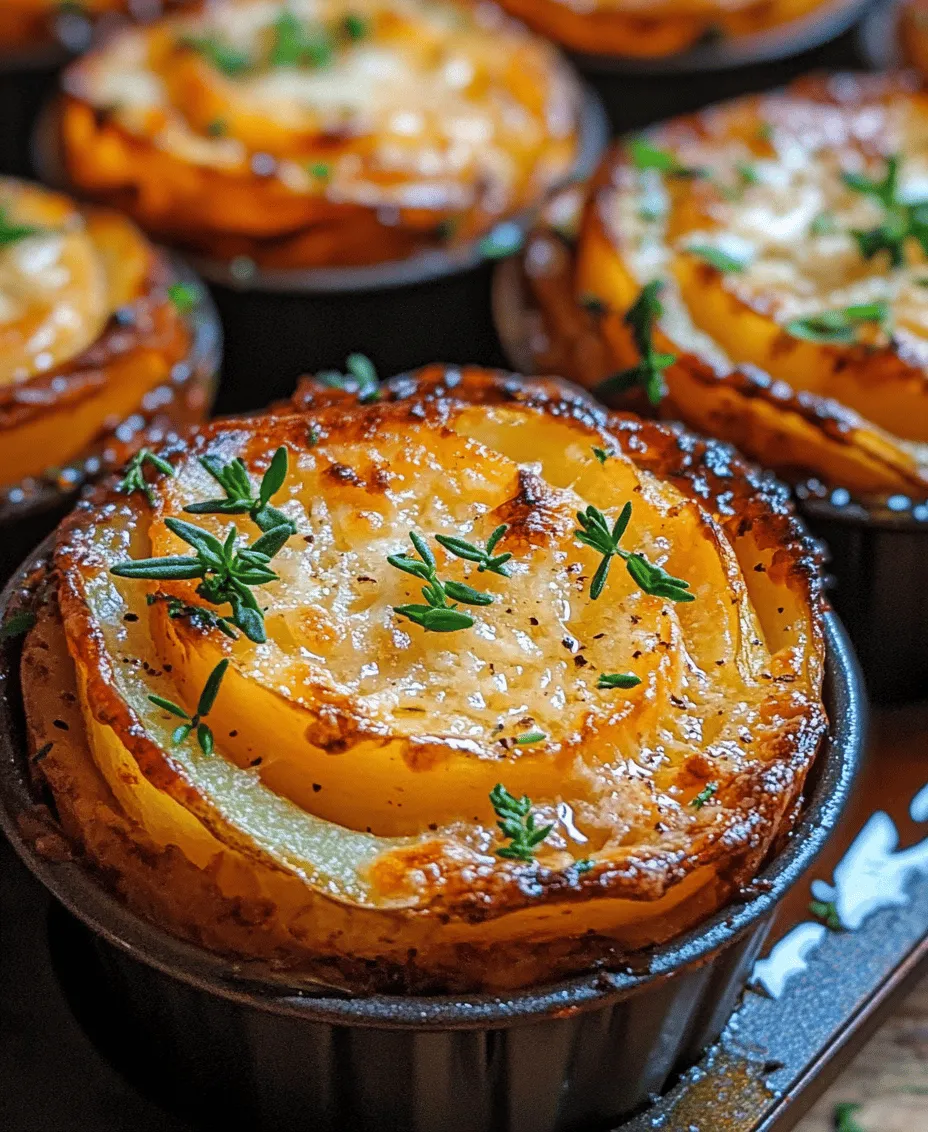 Garlic Herb Muffin Pan Potato Galettes are a delightful twist on classic potato dishes, offering a unique blend of crispy textures and aromatic flavors that are sure to please any palate. This dish consists of thinly sliced potatoes, seasoned with garlic and fresh herbs, then baked to perfection in a muffin pan. The result is a visually stunning and delicious side dish or appetizer that can elevate any meal.