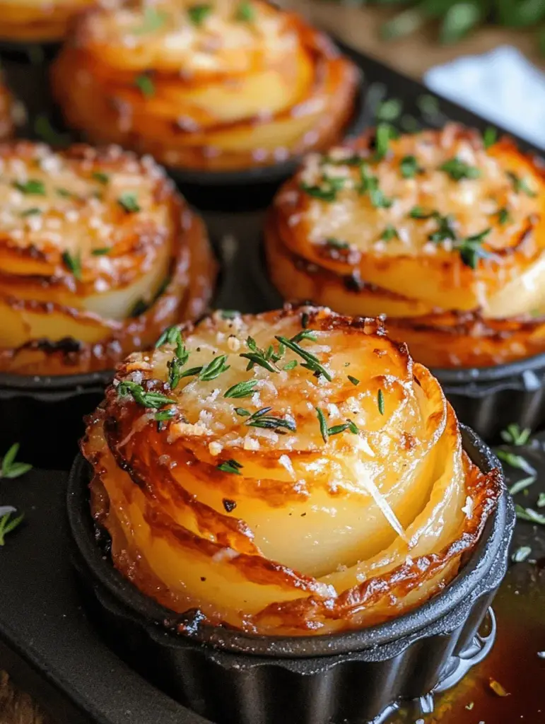 Garlic Herb Muffin Pan Potato Galettes are a delightful twist on classic potato dishes, offering a unique blend of crispy textures and aromatic flavors that are sure to please any palate. This dish consists of thinly sliced potatoes, seasoned with garlic and fresh herbs, then baked to perfection in a muffin pan. The result is a visually stunning and delicious side dish or appetizer that can elevate any meal.