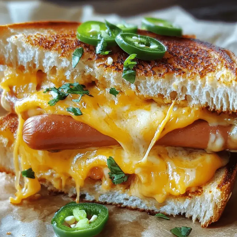 Imagine biting into a savory creation that perfectly balances the hearty satisfaction of a classic grilled cheese sandwich with the indulgent flavor of a juicy hot dog. Enter the Sizzling Hot Dog Grilled Cheese—a dish that redefines comfort food by marrying two beloved staples into one mouthwatering meal. This innovative recipe offers a delightful combination of crunchy, buttery bread enveloping melty cheese and flavorful hot dogs, creating a satisfying experience for your taste buds.