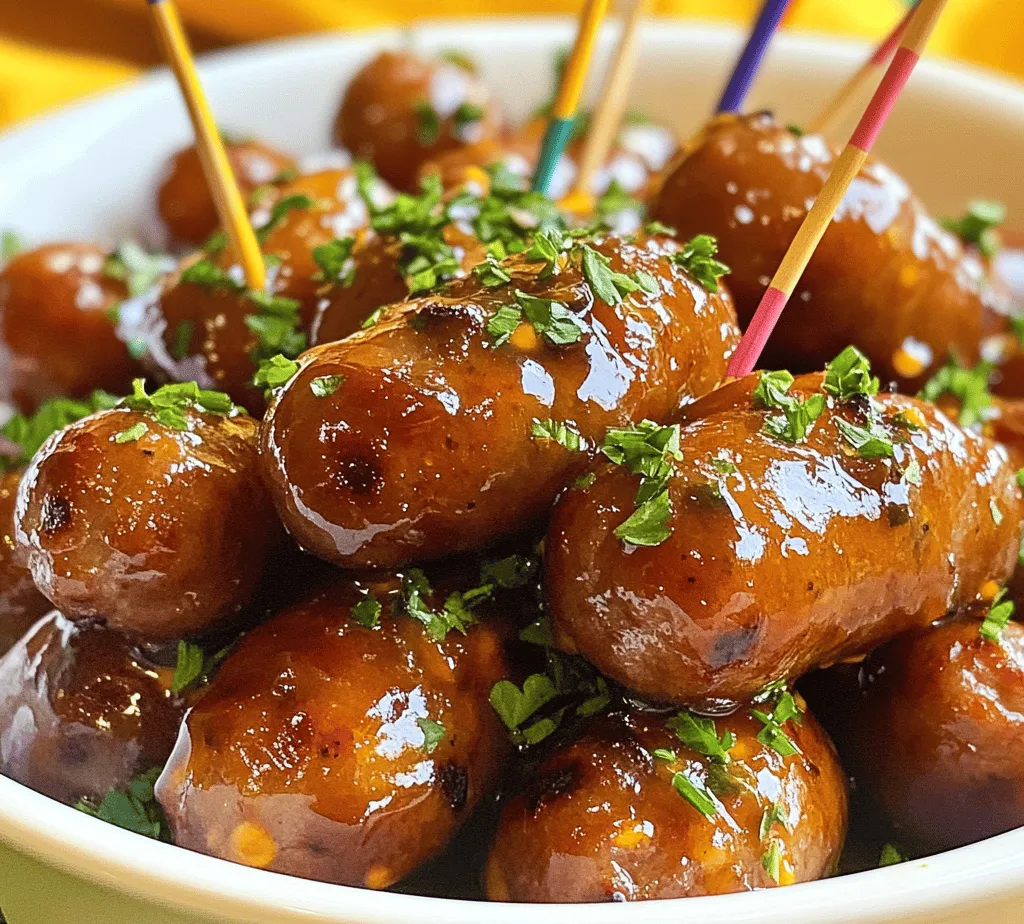 Every great recipe starts with quality ingredients, and the Smoky Sweet & Spicy Little BBQ Bites are no exception. Let’s delve into the key components that come together to create this irresistible dish.