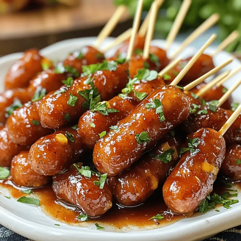 Every great recipe starts with quality ingredients, and the Smoky Sweet & Spicy Little BBQ Bites are no exception. Let’s delve into the key components that come together to create this irresistible dish.