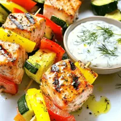 As the warm summer months approach, many of us find ourselves searching for delicious, healthy recipes that can be easily prepared outdoors. One dish that has gained immense popularity in recent years is grilled salmon skewers. This vibrant and mouth-watering dish not only showcases the rich flavors of salmon but also offers a healthy alternative to traditional grilling fare. Salmon is a fantastic source of high-quality protein, packed with essential nutrients that contribute to a balanced diet. This article will take you through the process of creating perfectly grilled salmon skewers paired with a refreshing creamy dill yogurt sauce, a combination that promises to elevate your summer dining experience.