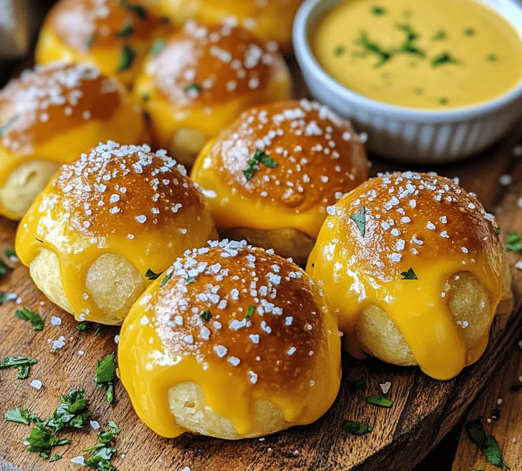 There's something undeniably delightful about the experience of indulging in homemade cheesy pretzel bites. Imagine biting into a warm, soft pretzel, its exterior perfectly golden and slightly crispy, revealing a fluffy interior that melts in your mouth. As if that weren't enough, these bites come accompanied by a velvety cheddar sauce that enhances every morsel with creamy richness. Whether you’re hosting a party, enjoying a cozy movie night, or gearing up for game day, these cheesy pretzel bites serve as the ideal snack that brings friends and family together.