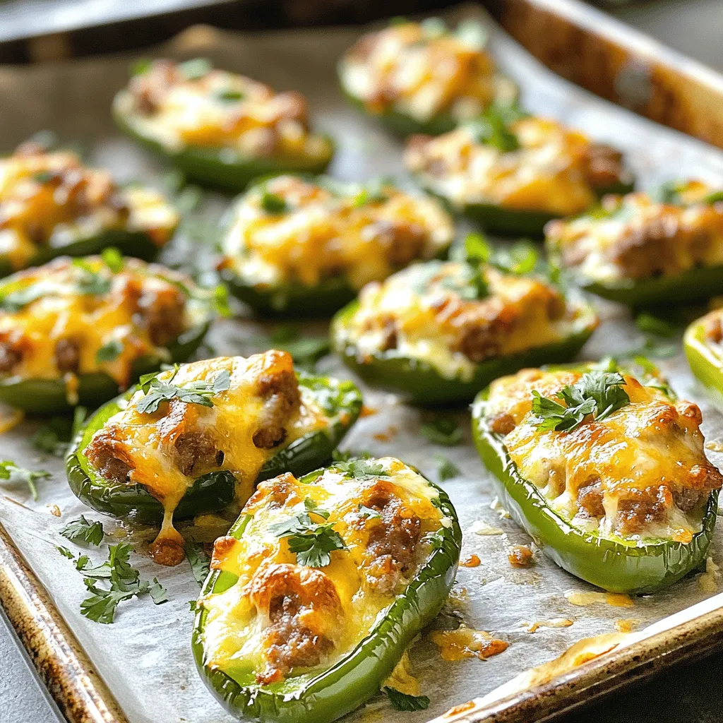 Stuffed jalapeños have earned their place as one of the most beloved appetizers in culinary circles, celebrated for their perfect marriage of heat and flavor. These spicy little bites can elevate any occasion, whether it's a casual gathering, a festive party, or the ever-popular game day. Among the myriad of ways to stuff these vibrant peppers, Sizzling Sausage Stuffed Jalapeños stand out as a mouthwatering favorite. This recipe showcases a delightful blend of savory Italian sausage, creamy cheeses, and aromatic spices, creating a dish that tantalizes the taste buds and leaves guests craving more.