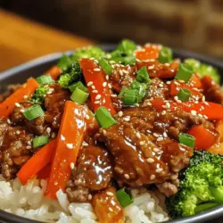 In today’s fast-paced world, finding time to prepare a nutritious and satisfying meal can often feel overwhelming. Enter the Crispy Beef Rice Bowl—a dish that beautifully brings together protein, vegetables, and grains in one convenient bowl. This delightful recipe not only caters to your taste buds but also addresses the need for quick and easy meal solutions, making it an ideal option for busy weeknight dinners or meal prep for the week ahead.