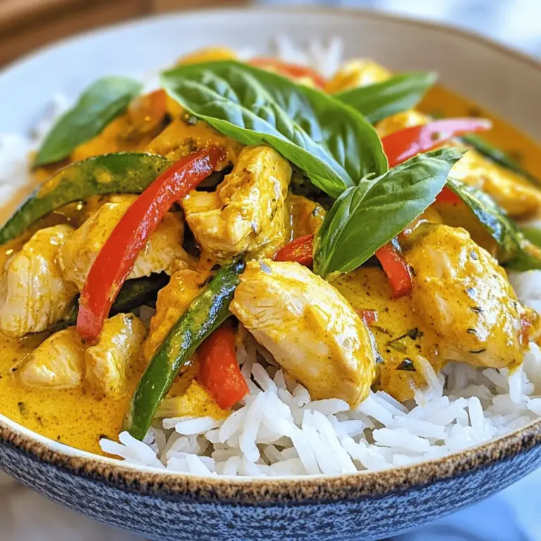 Embark on a culinary adventure with the vibrant flavors of Thai cuisine through this exquisite recipe for Panang Chicken Curry. Known for its rich, creamy texture and aromatic spices, this dish showcases the harmonious balance of sweet, salty, and umami flavors that Thai food is celebrated for. Whether you're a seasoned chef or a home cook looking to explore new horizons, this Panang Chicken Curry recipe promises to be a delightful experience that transports your taste buds straight to Thailand.