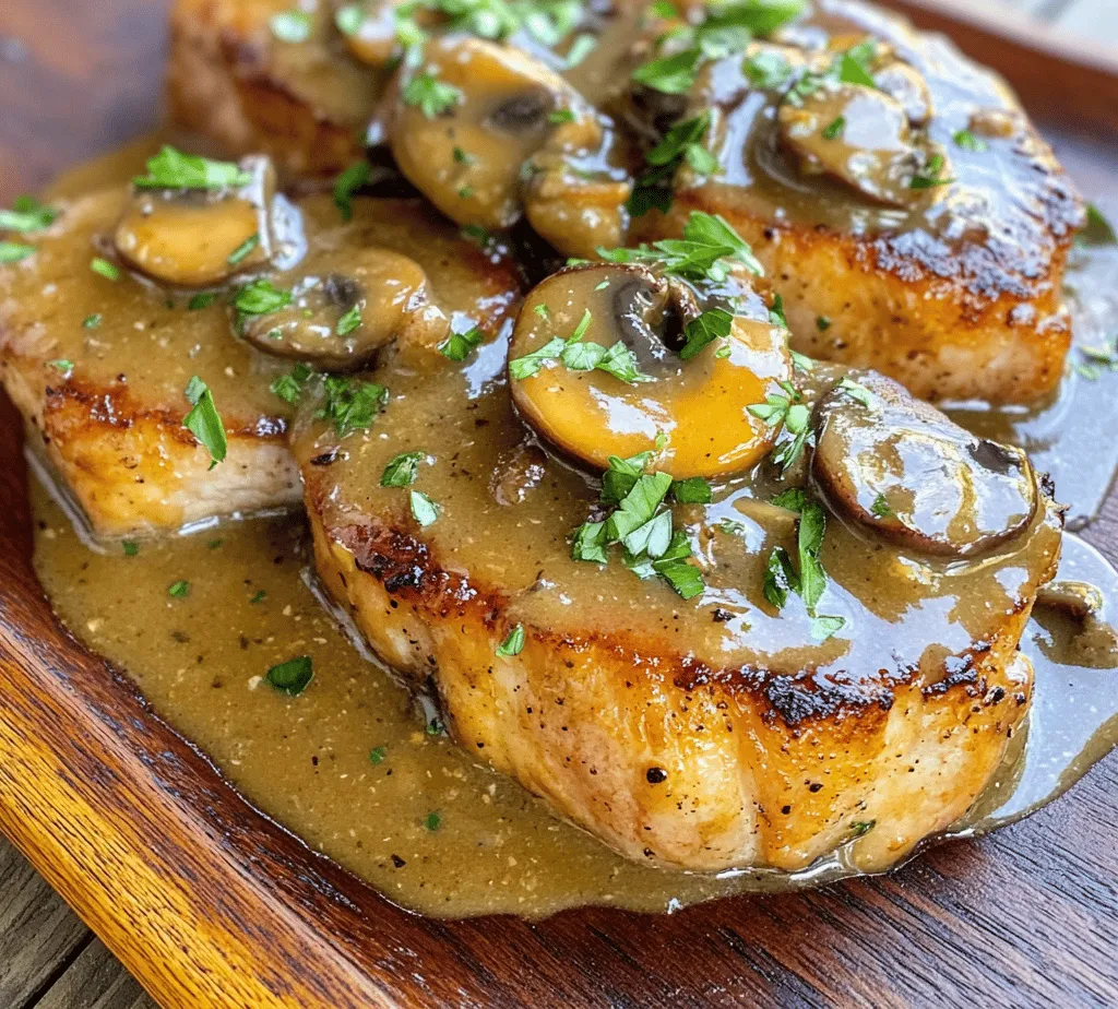 If you're seeking a comforting and flavorful dish that can easily impress at any dinner table, look no further than savory pork chops with rich mushroom gravy. This hearty meal embodies the essence of home-cooked comfort food, combining succulent pork chops with a decadent, velvety gravy that envelops your senses. The marriage of pork with rich, earthy flavors elevates this dish beyond the ordinary, making it a go-to option for weeknight dinners and special occasions alike.