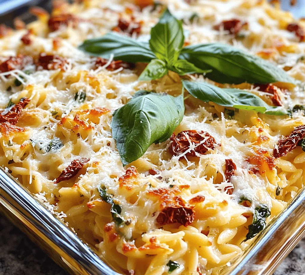 Explore the delightful world of comfort food with our Sundried Tomato Boursin Baked Orzo recipe. This creamy, cheesy dish combines the rich flavors of sun-dried tomatoes, aromatic garlic, and the distinct profile of Boursin cheese, creating a satisfying meal perfect for any occasion. Whether you're cooking for a family dinner, a casual gathering, or simply treating yourself, this baked orzo dish is not only easy to prepare but also a feast for the senses.