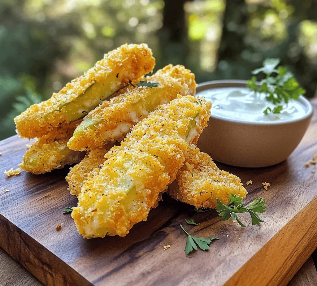 Fried pickles have become a beloved staple in American cuisine, particularly in the Southern states where they originated. Their popularity has soared in recent years, transitioning from a niche snack to a must-try appetizer found on menus across the country. The allure of fried pickles lies not only in their satisfying crunch but also in the delightful tang of pickles enveloped in a crispy coating. Today, we are introducing a unique twist to this classic favorite with our recipe for 