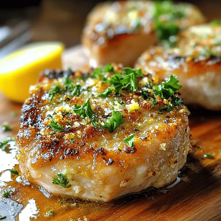 Garlic Parmesan Pork Chops are a culinary delight that brings together the savory richness of pork with the aromatic flavors of garlic and the nutty undertones of Parmesan cheese. This dish has gained popularity not only for its mouthwatering taste but also for its versatility, making it suitable for a casual weeknight dinner or an impressive dish for entertaining guests. Whether you're looking to satisfy a craving or impress family and friends, these pork chops are sure to deliver a memorable dining experience.