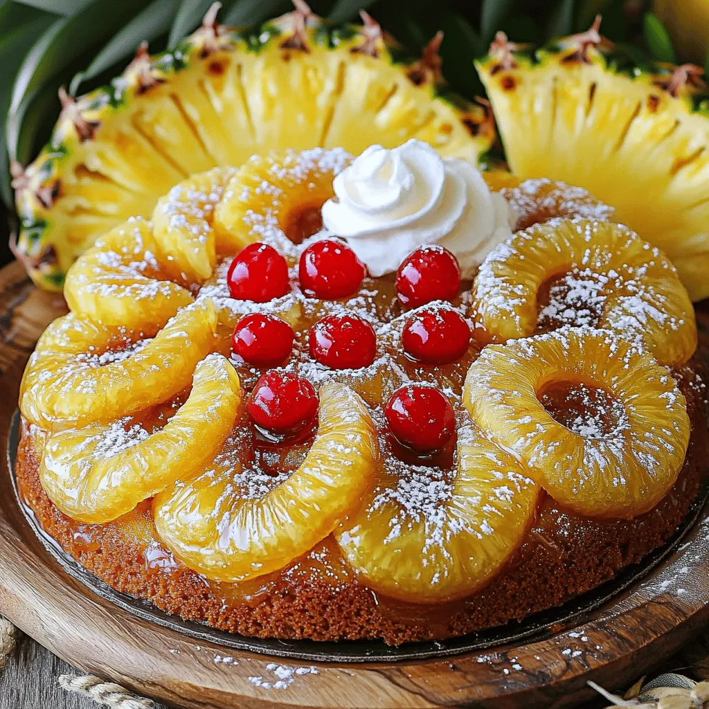 Tropical Bliss Pineapple Upside Down Bundt Cake