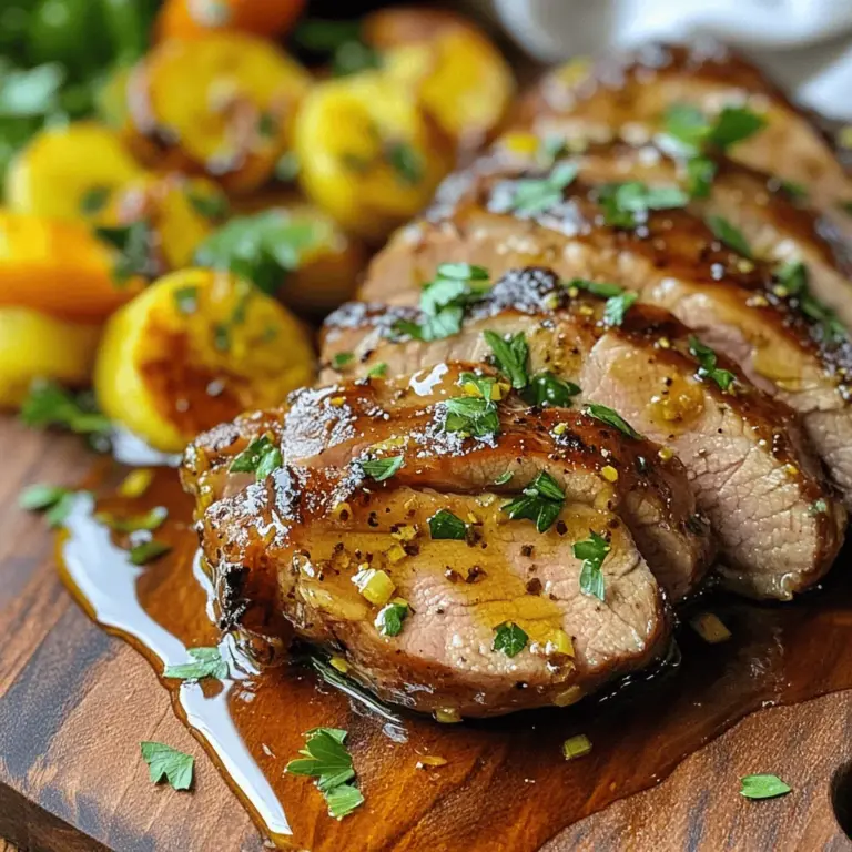 If you're looking for a dish that marries sweet and tangy flavors while offering a satisfying and healthy protein option, look no further than Maple Mustard Pork Tenderloin. This delightful recipe showcases the tender, juicy qualities of pork tenderloin, expertly complemented by a rich marinade that features the natural sweetness of maple syrup counterbalanced by the sharpness of Dijon mustard. Whether you're hosting a dinner party or simply treating yourself to a delicious home-cooked meal, this dish promises to impress with its vibrant flavors and beautiful presentation.